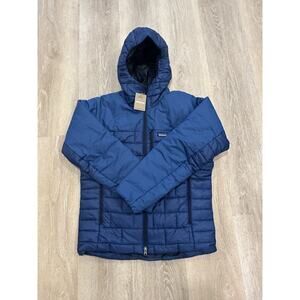 Patagonia Hi-Loft Nano Puff Hoodie, Men's Clement Blue, Large, NWT
